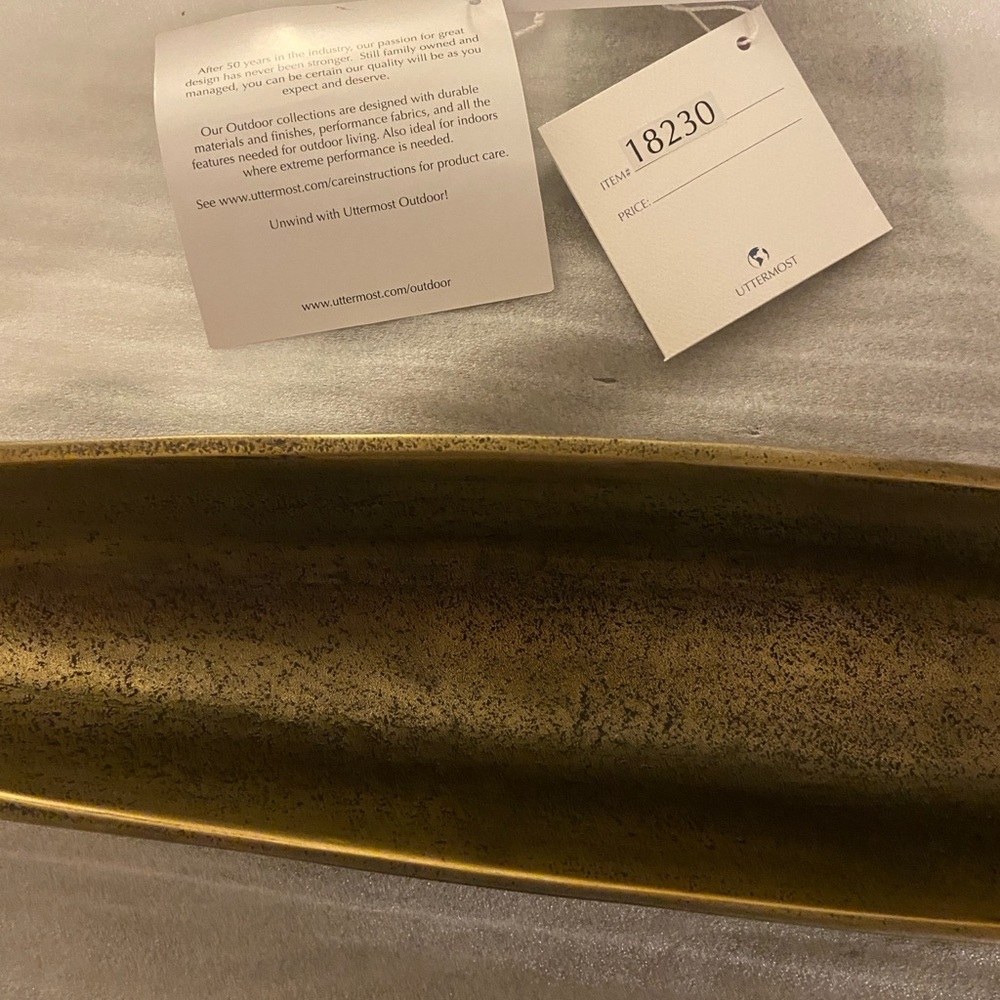Uttermost River Run Antique Brass Bowl - Picture 5 of 5